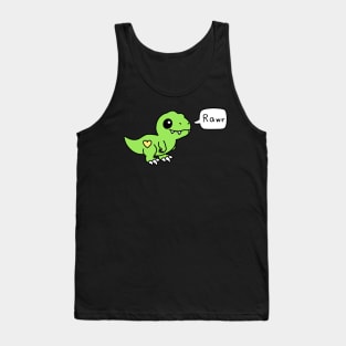 Rawr means "I love you" in Dinosaur Tank Top